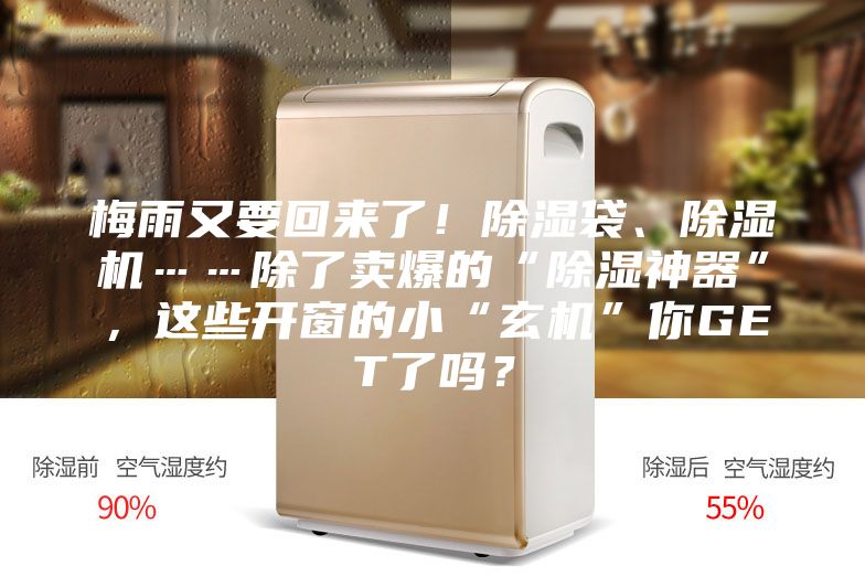 梅雨又要回來了！除濕袋、除濕機(jī)……除了賣爆的“除濕神器”，這些開窗的小“玄機(jī)”你GET了嗎？