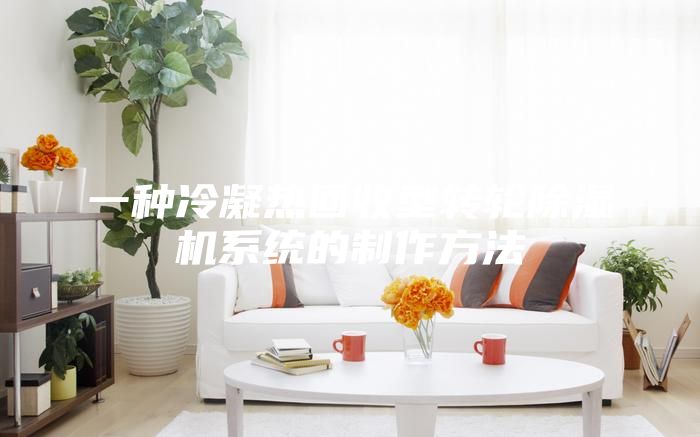 一種冷凝熱回收型轉(zhuǎn)輪除濕機(jī)系統(tǒng)的制作方法