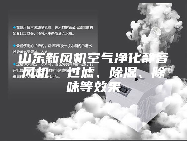 山東新風機空氣凈化靜音風機  過濾、除濕、除味等效果