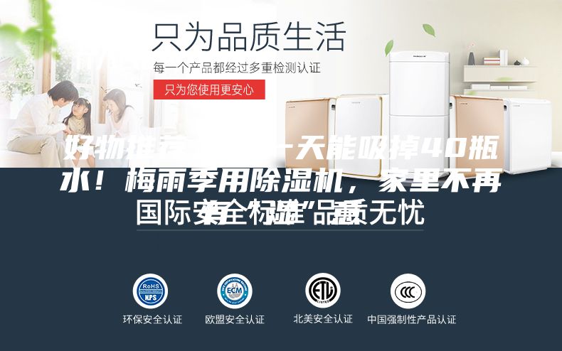 好物推薦 | 一天能吸掉40瓶水!梅雨季用除濕機,家里不再有“濕”意